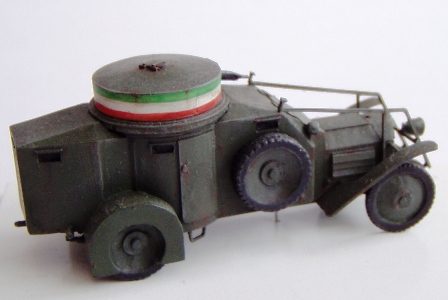 car of parts 1Zm Lancia by #R72005 Retrokit Armoured Car